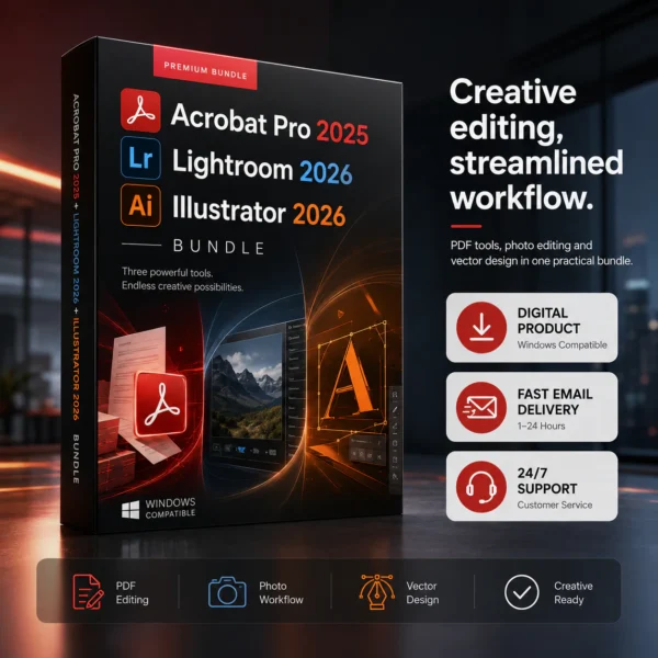 Acrobat Pro 2025 + Lightroom 2026 + Illustator 2026 - Windows compatibility