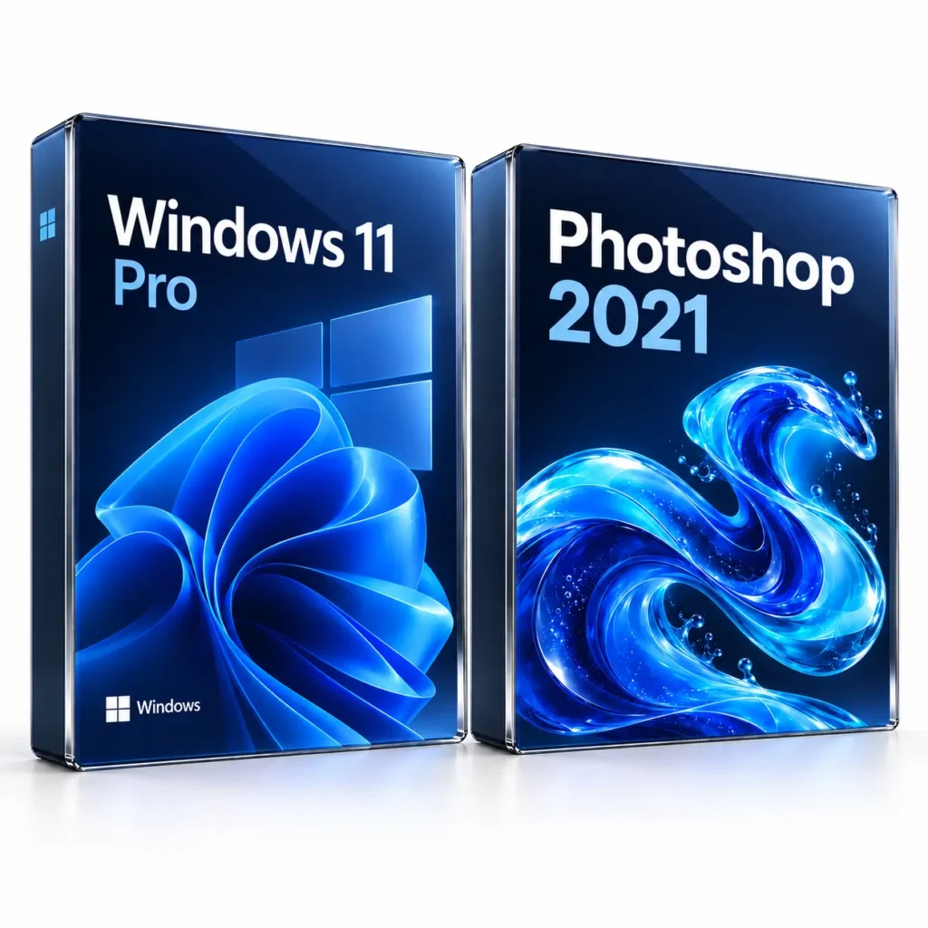 Windows 11 Pro + Photoshop 2021 · Windows — digitální software