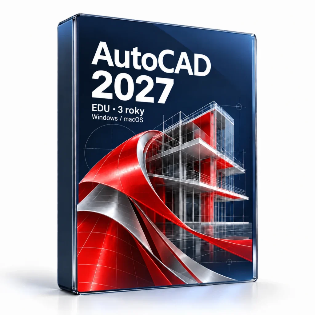 Autodesk AutoCAD 2027 — 3 roky EDU | Windows a Mac — digitální software
